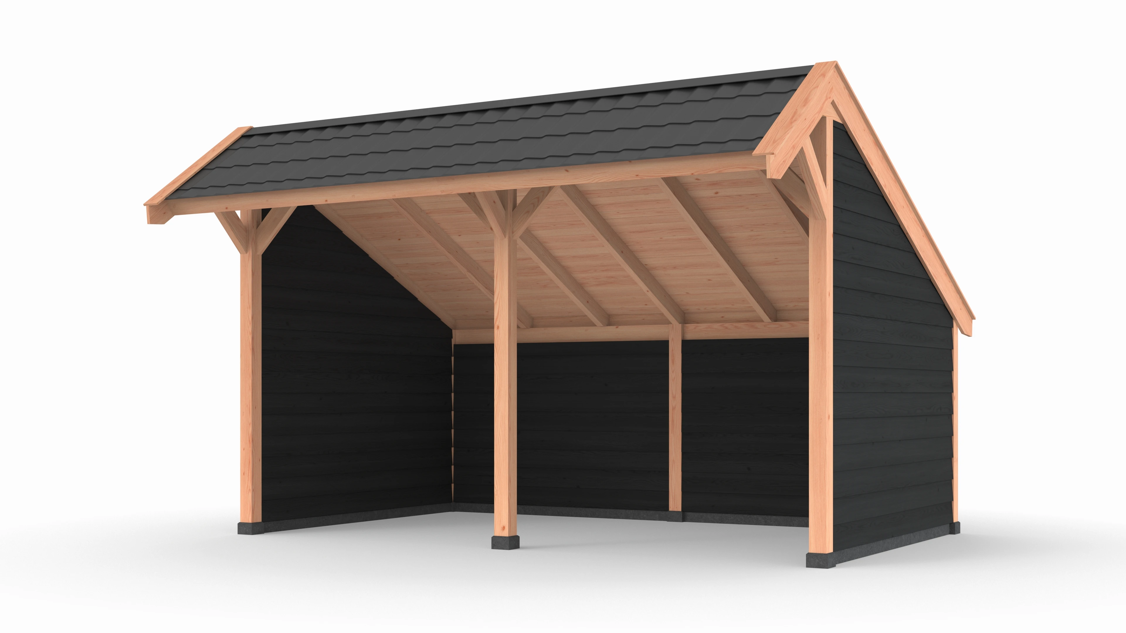 Douglas DIY kapschuur, 500 x 300, met achterwand en twee zijwanden, Westwood - Afbeelding 5